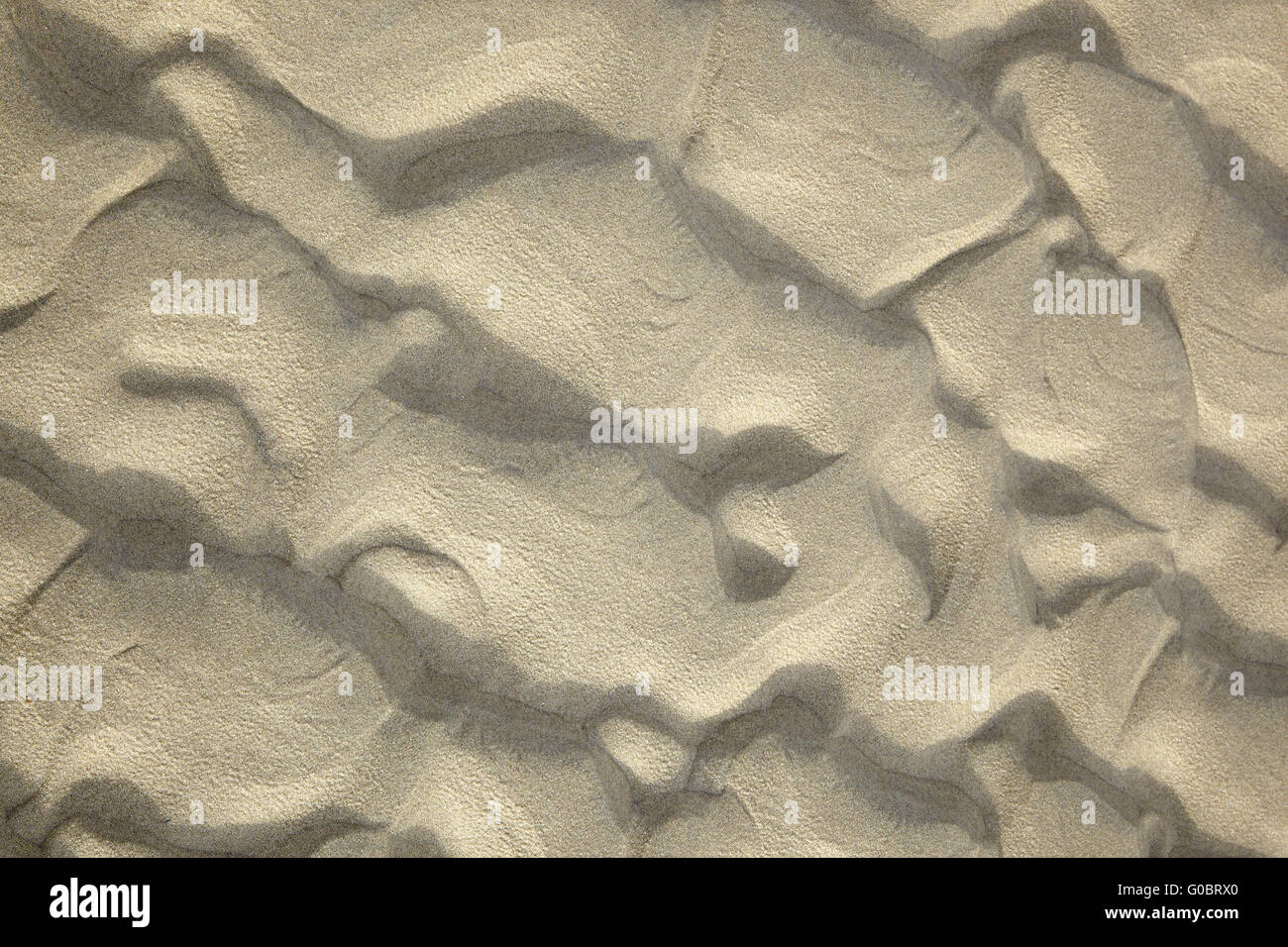 sand texture with lines Stock Photo