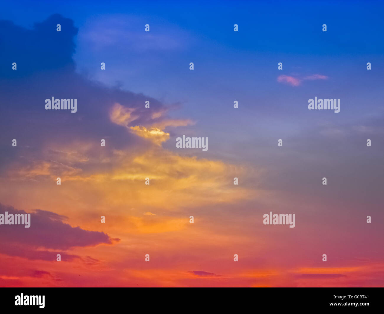 Sunset multiple colors hi-res stock photography and images - Alamy