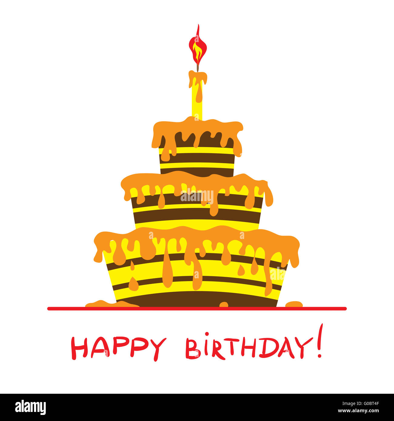 Happy birthday desert Stock Photo - Alamy