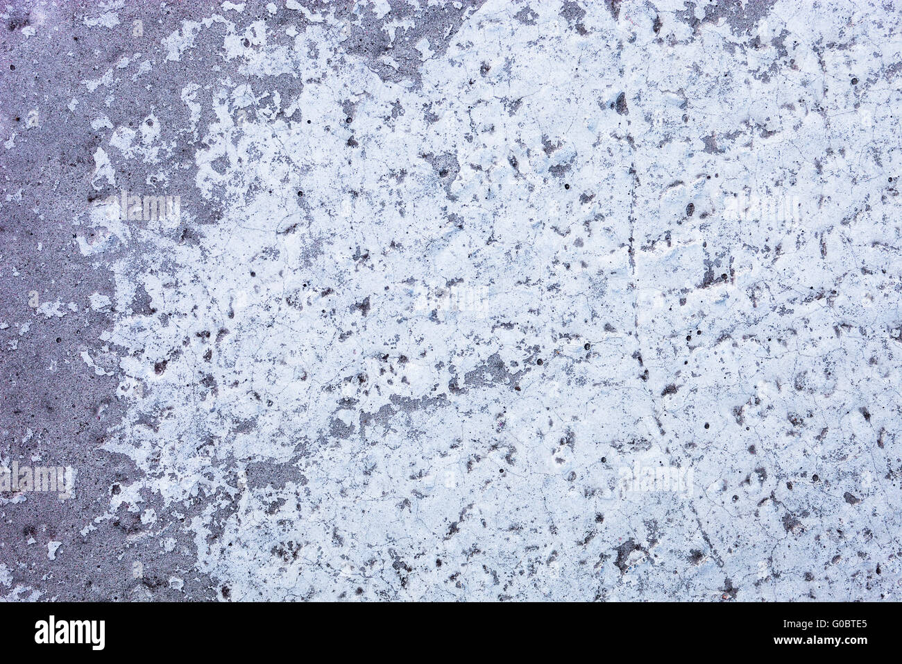 Partly whitewashed concrete wall with rich and various texture Stock ...