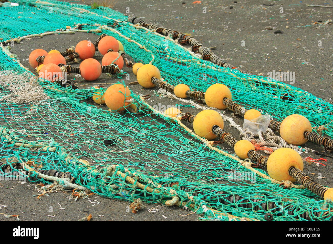 Fishing net and floats hi-res stock photography and images - Alamy