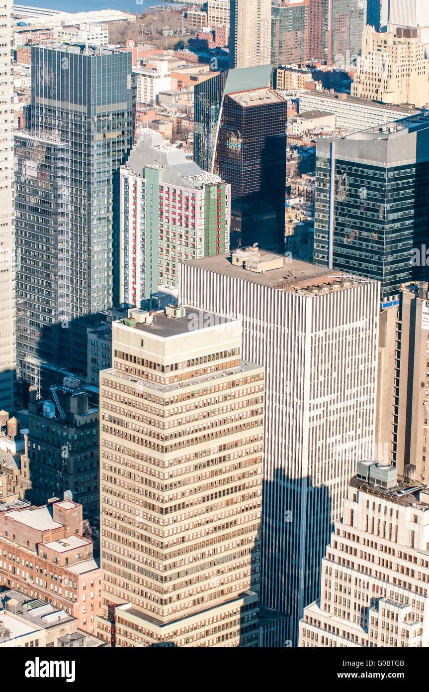 American city downtown aerial view hi-res stock photography and images ...