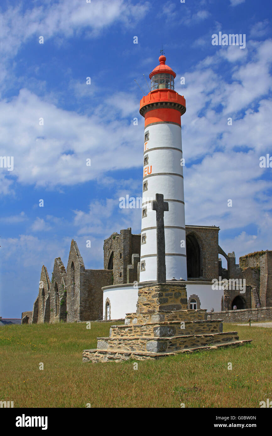 The Lighthouse of Saint Mathieu, Brittany, France Stock Photo - Alamy