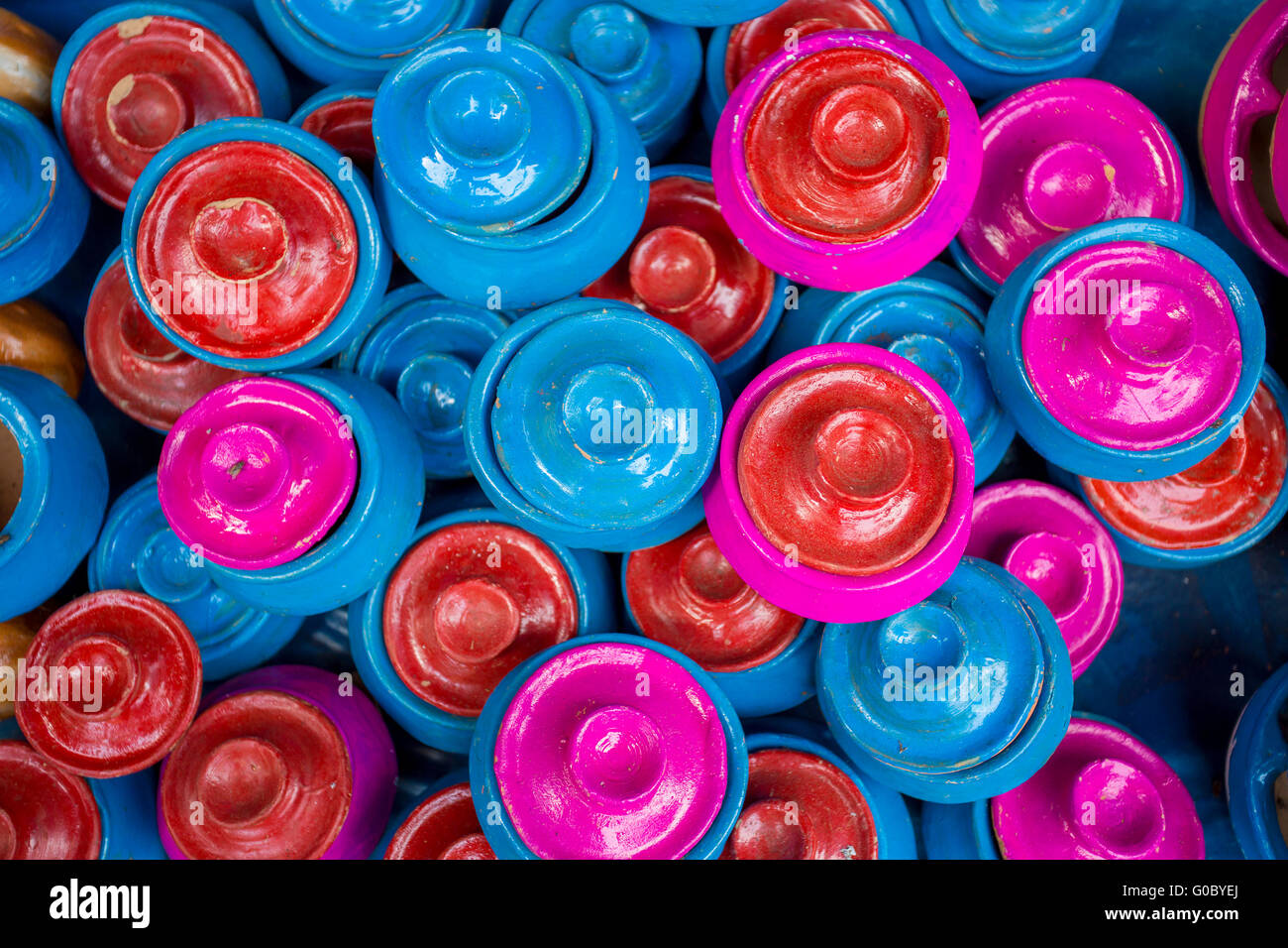 Colorful handmade toys, locally called Khelna, in a Bangla Pohela Baishakh fair Stock Photo Alamy