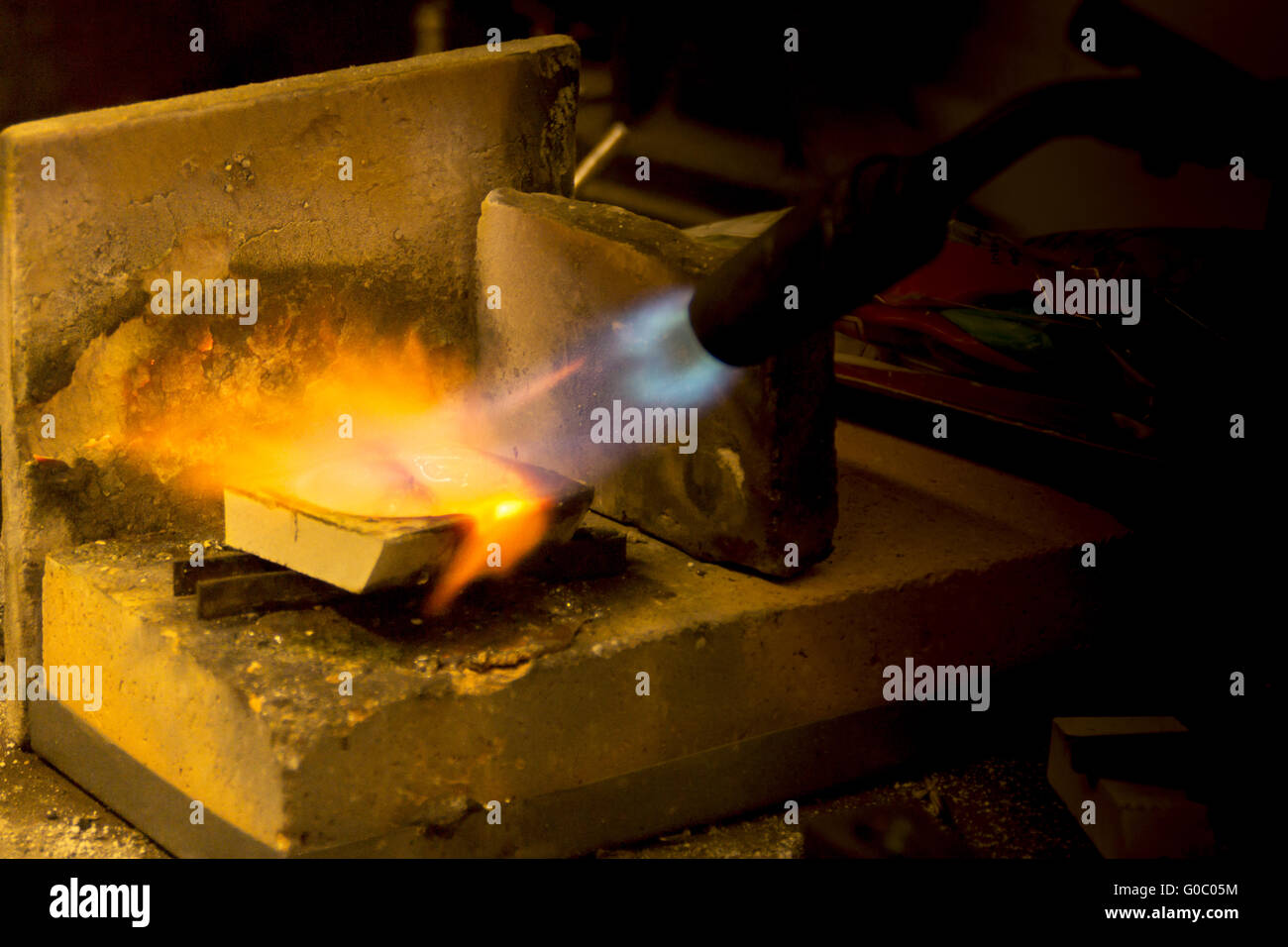 silver melt Stock Photo Alamy