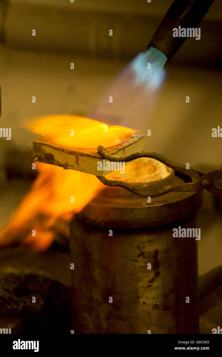 silver melt Stock Photo Alamy