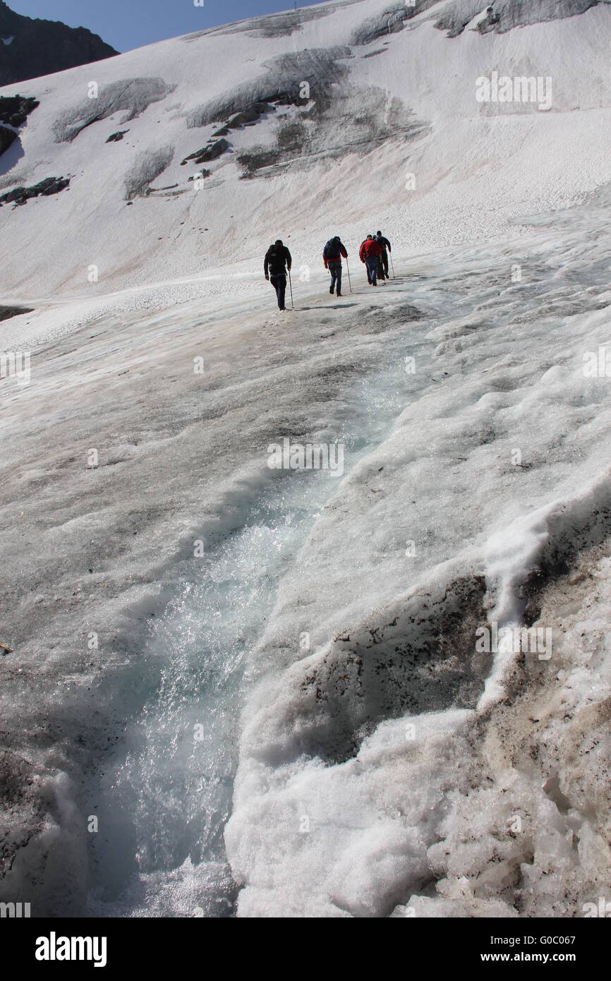 glacier Tour Stock Photo