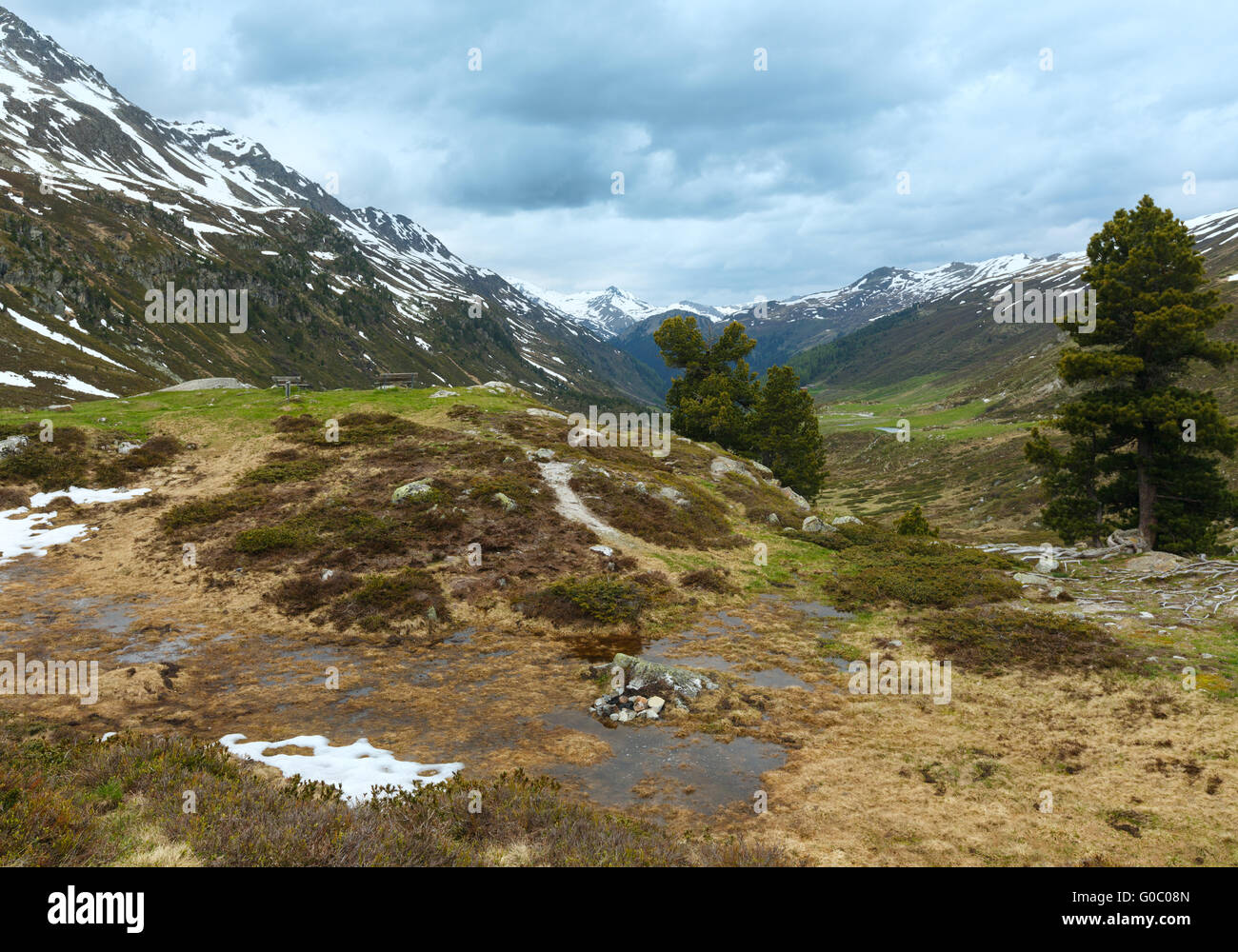Summer mountain landscape (Fluela Pass, Switzerland Stock Photo - Alamy