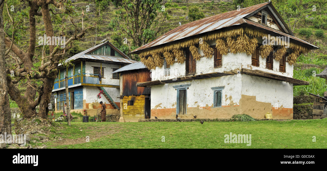 Traditional Houses In Nepal Hi Res Stock Photography And Images Alamy