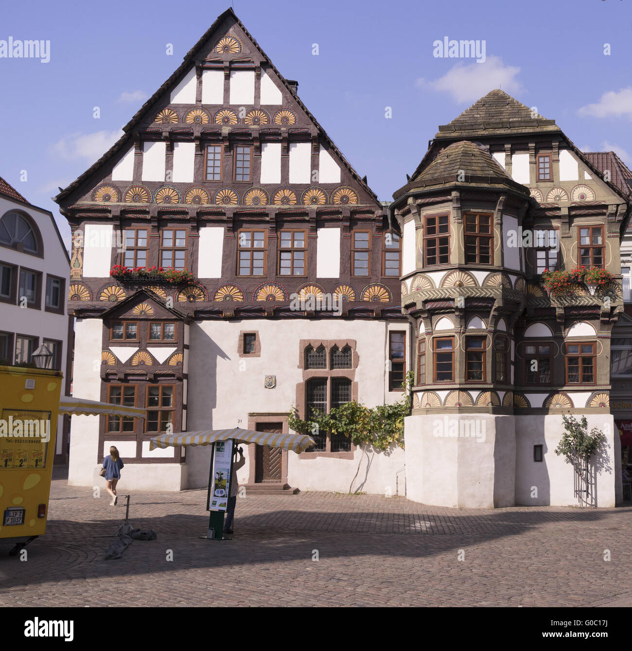Weser Renaissance frame house Stock Photo