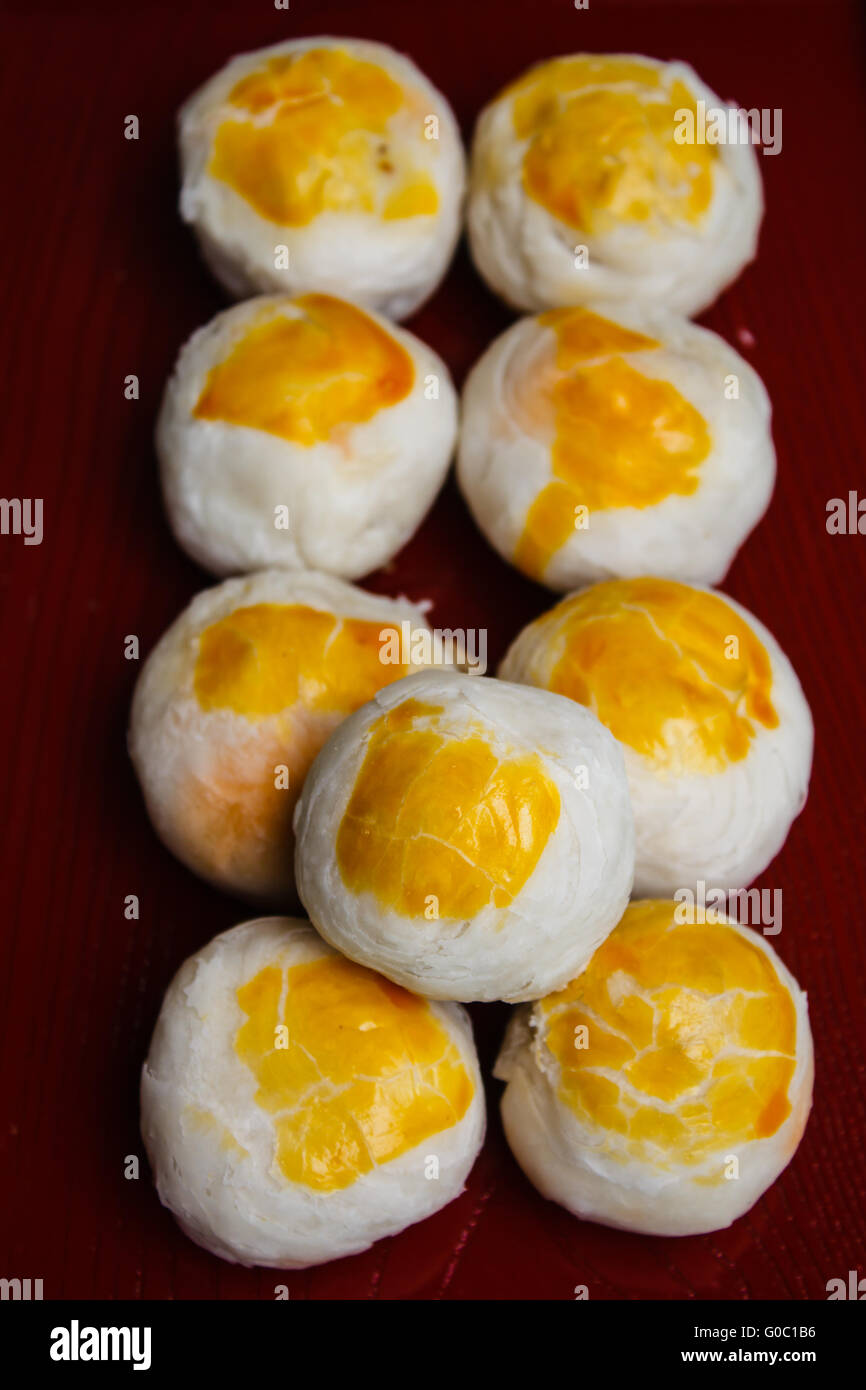 Chinese ancient dessert called 'Pia', Chinese pastry or moon cake