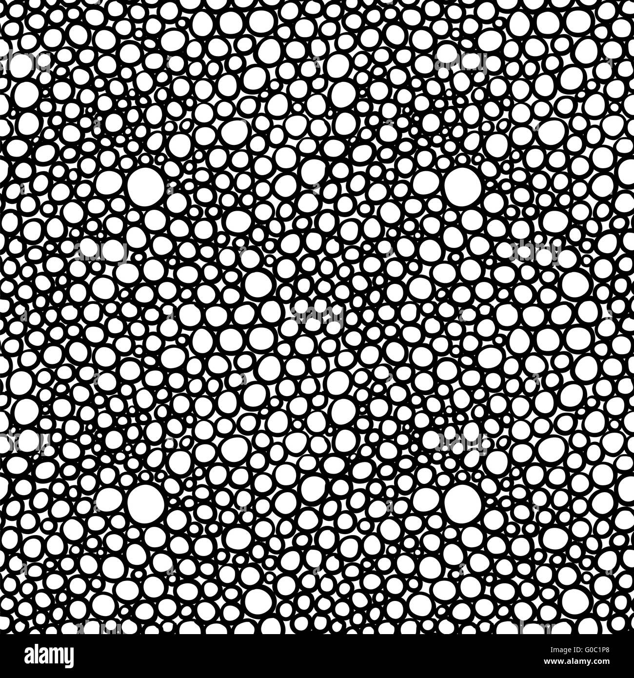 abstract hand drawn circles seamless background pattern Stock Photo - Alamy