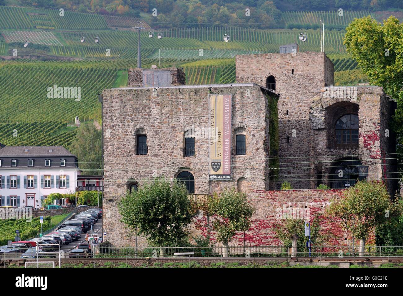 castle  broemserburg ruedesheim Stock Photo