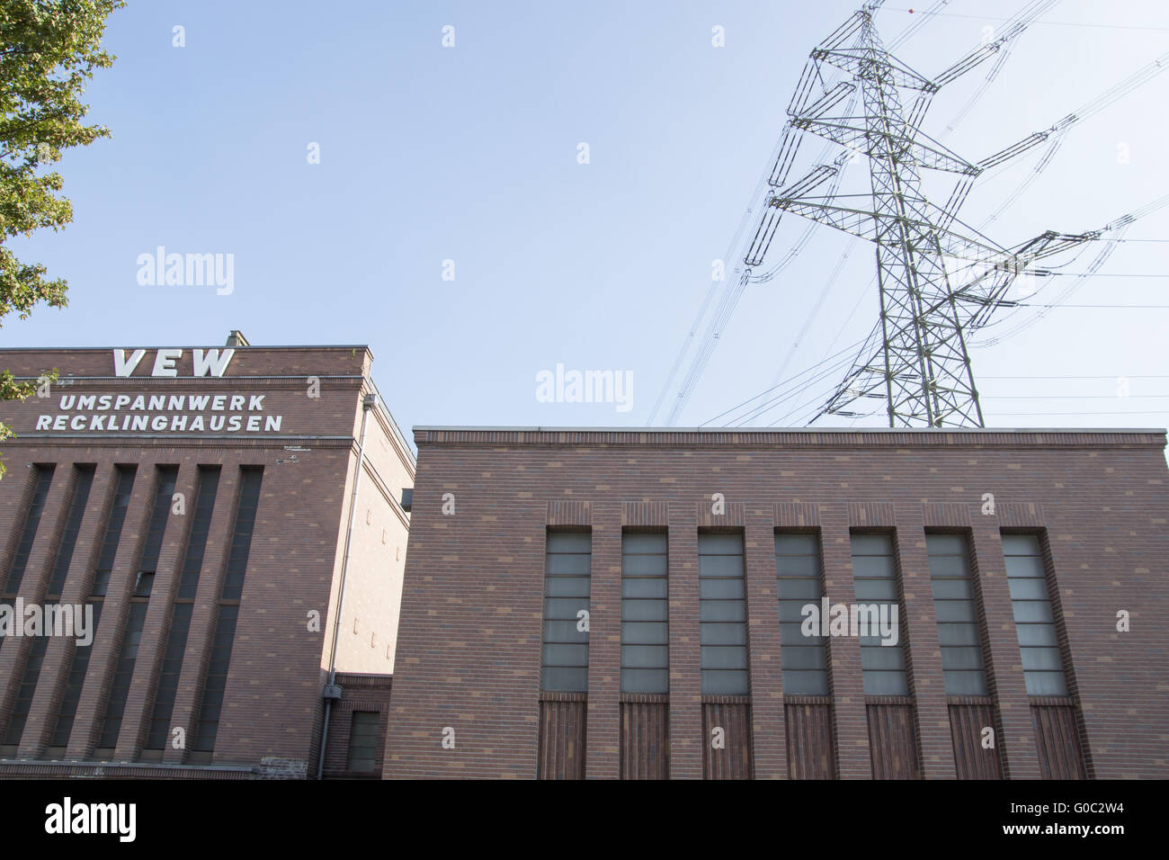 Historical Relay Station in Recklinghausen, German Stock Photo Alamy