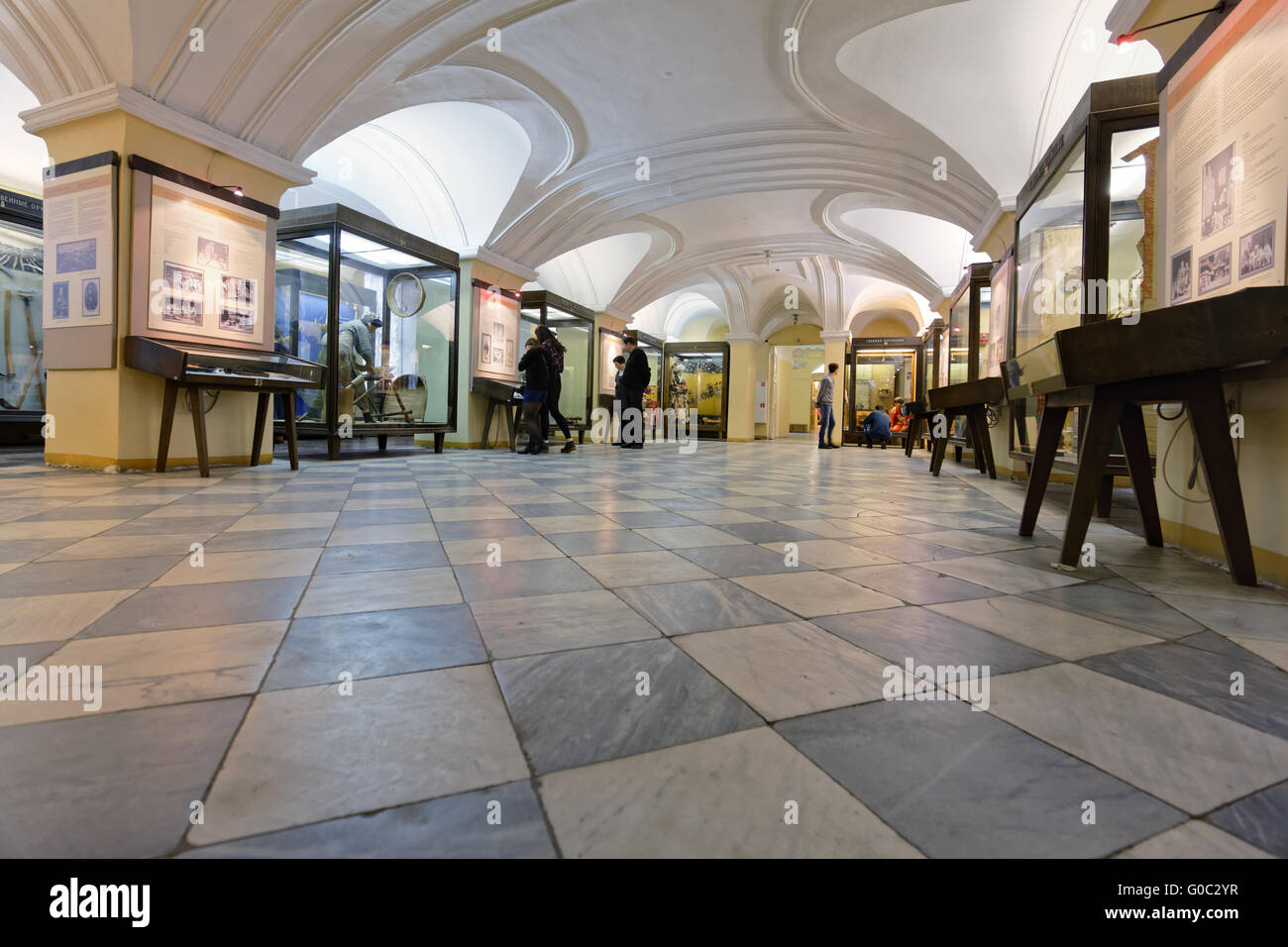 Tourists in Kunstkamera museum, St. Petersburg, Russia Stock Photo - Alamy