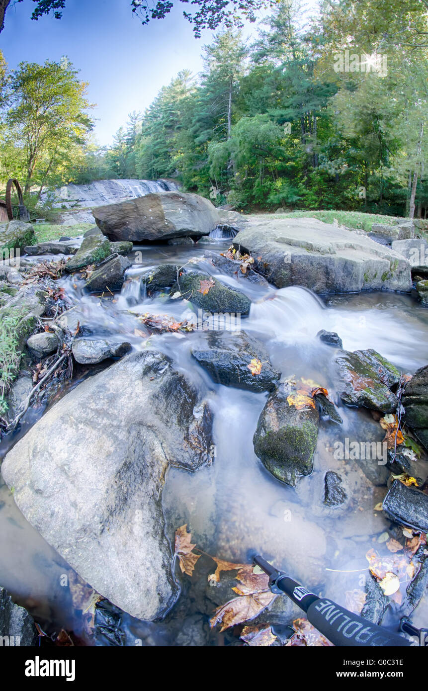 moravian falls park in north carolina mountains Stock Photo Alamy