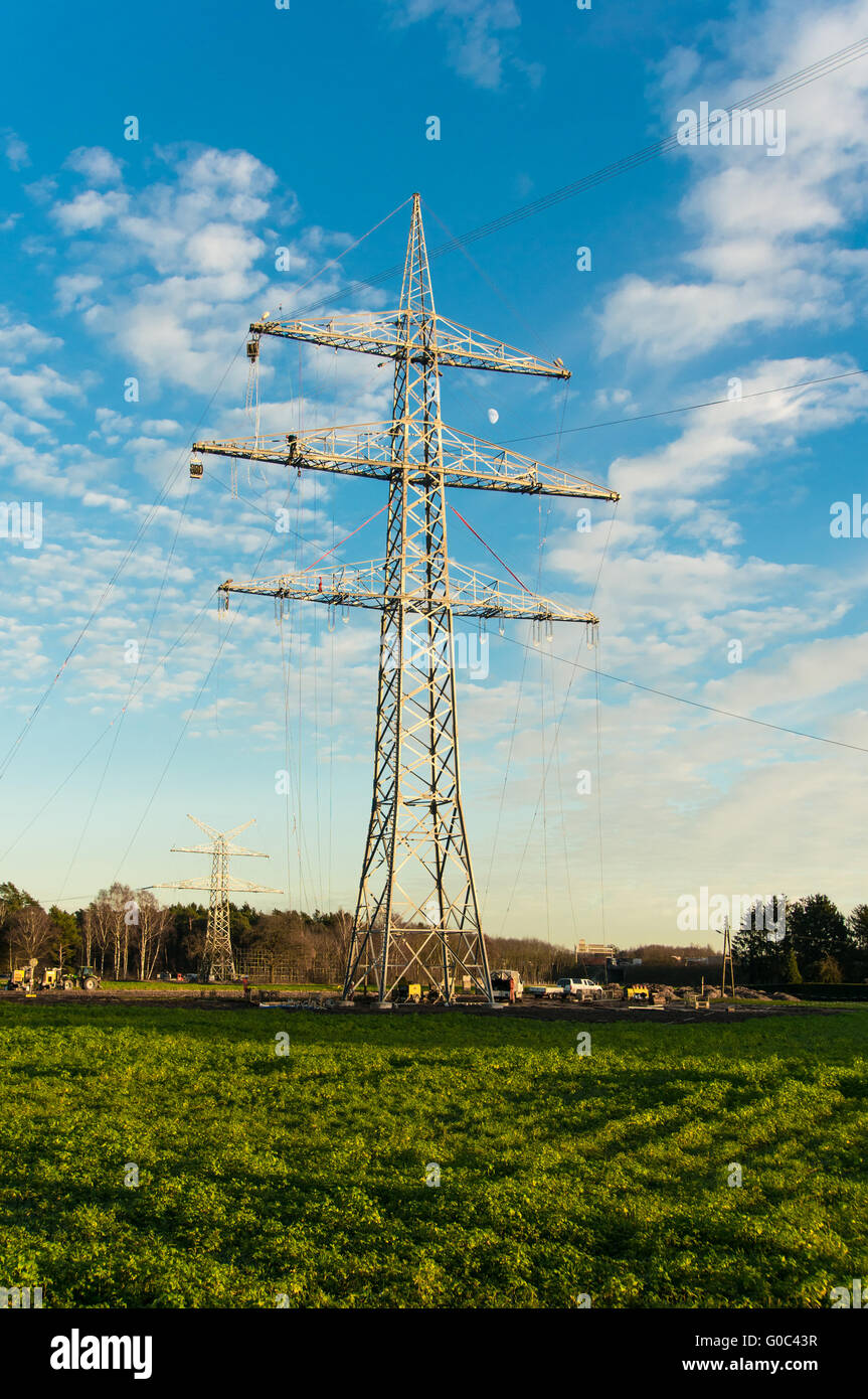 electrical tower Stock Photo