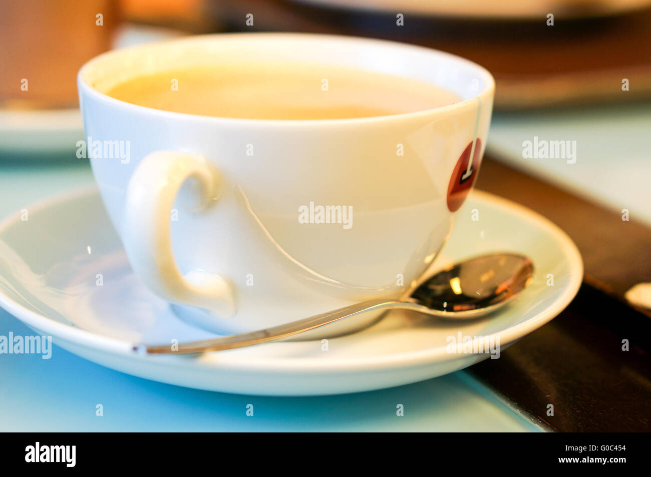 hot cappuccino Stock Photo