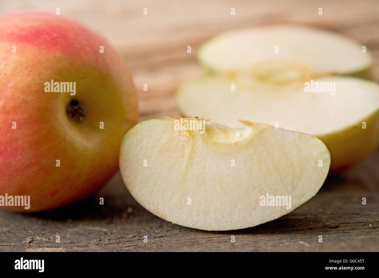 cuting apple Stock Photo