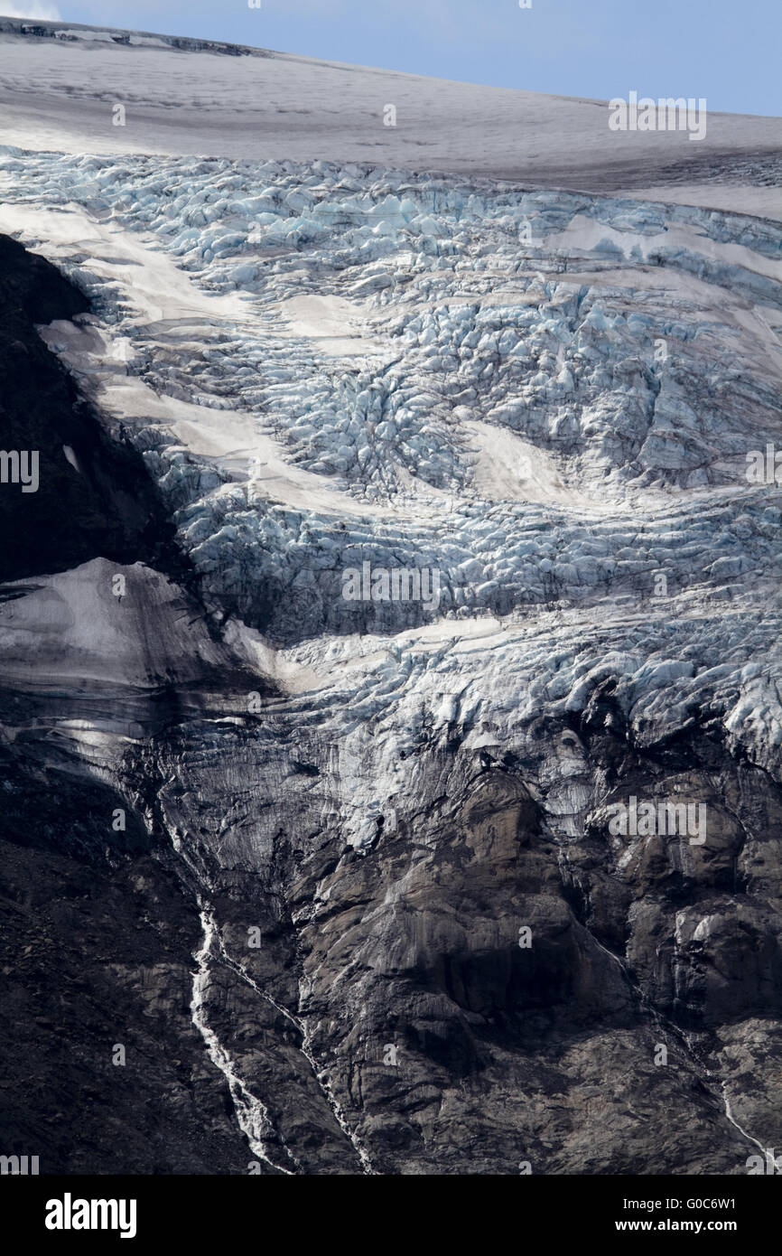 Glacier tonge of the langjökull Stock Photo