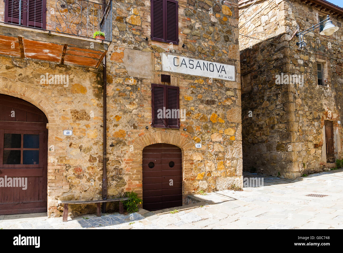 Casanova, small village to the south of Siena Stock Photo