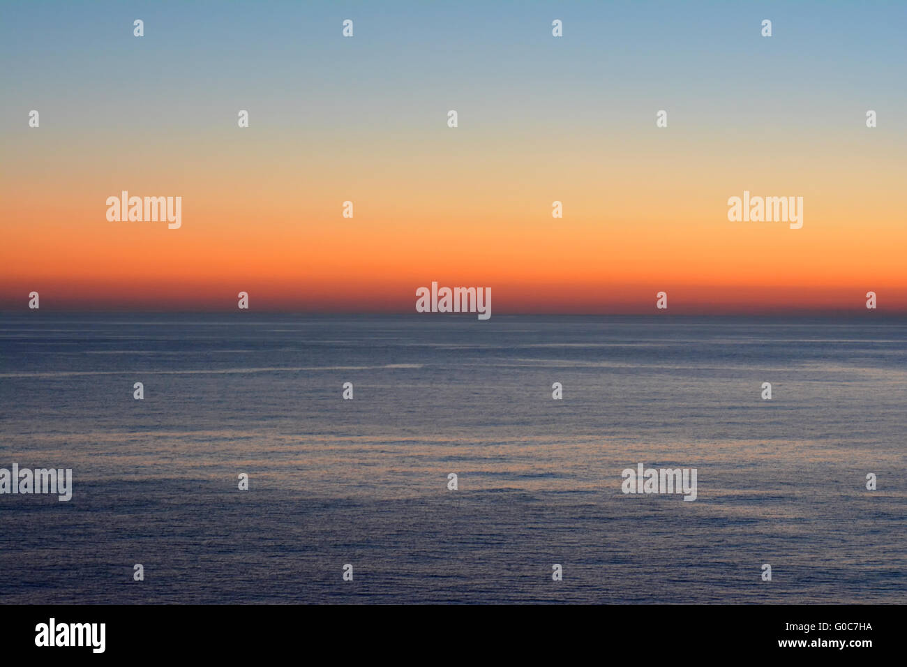 Sunset at Alanya Turkey Stock Photo