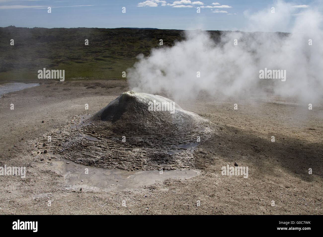 Fumarole on Iceland Stock Photo Alamy