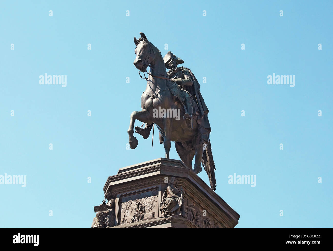 Equestrian Statue Frederick the Great Berlin Germ Stock Photo