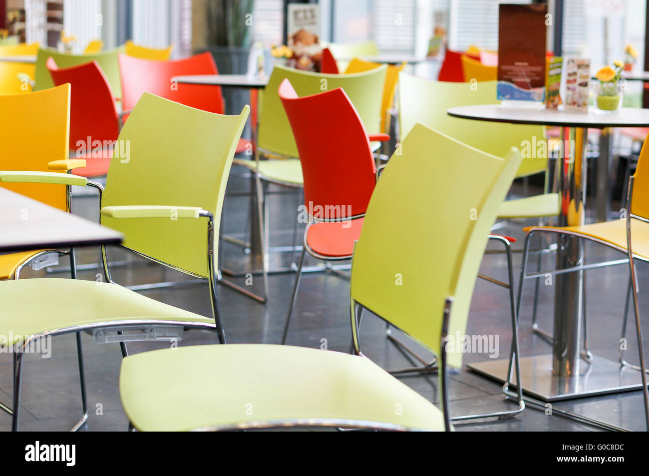 colorful cafe Stock Photo
