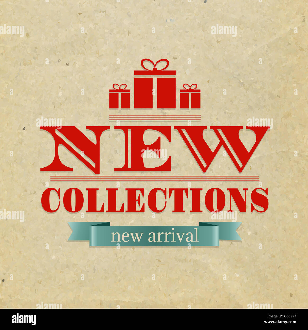 Retro New Collections Poster Stock Photo Alamy