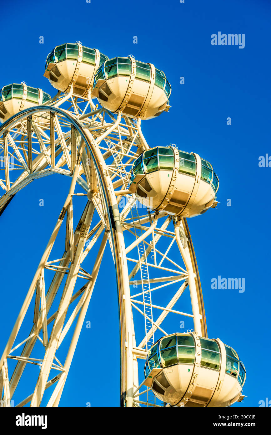 Close up image of the Melbourne Star amusement attraction in Melbourne Australia Stock Photo