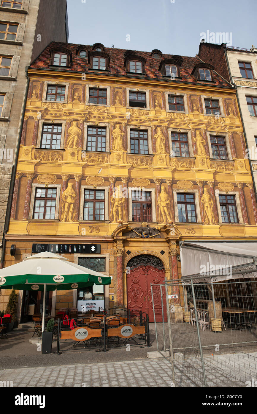 House of the Seven Electors in Old Town, city of Wroclaw, Poland
