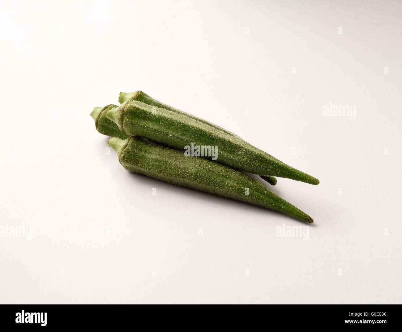 Lady finger group okra Stock Photo Alamy