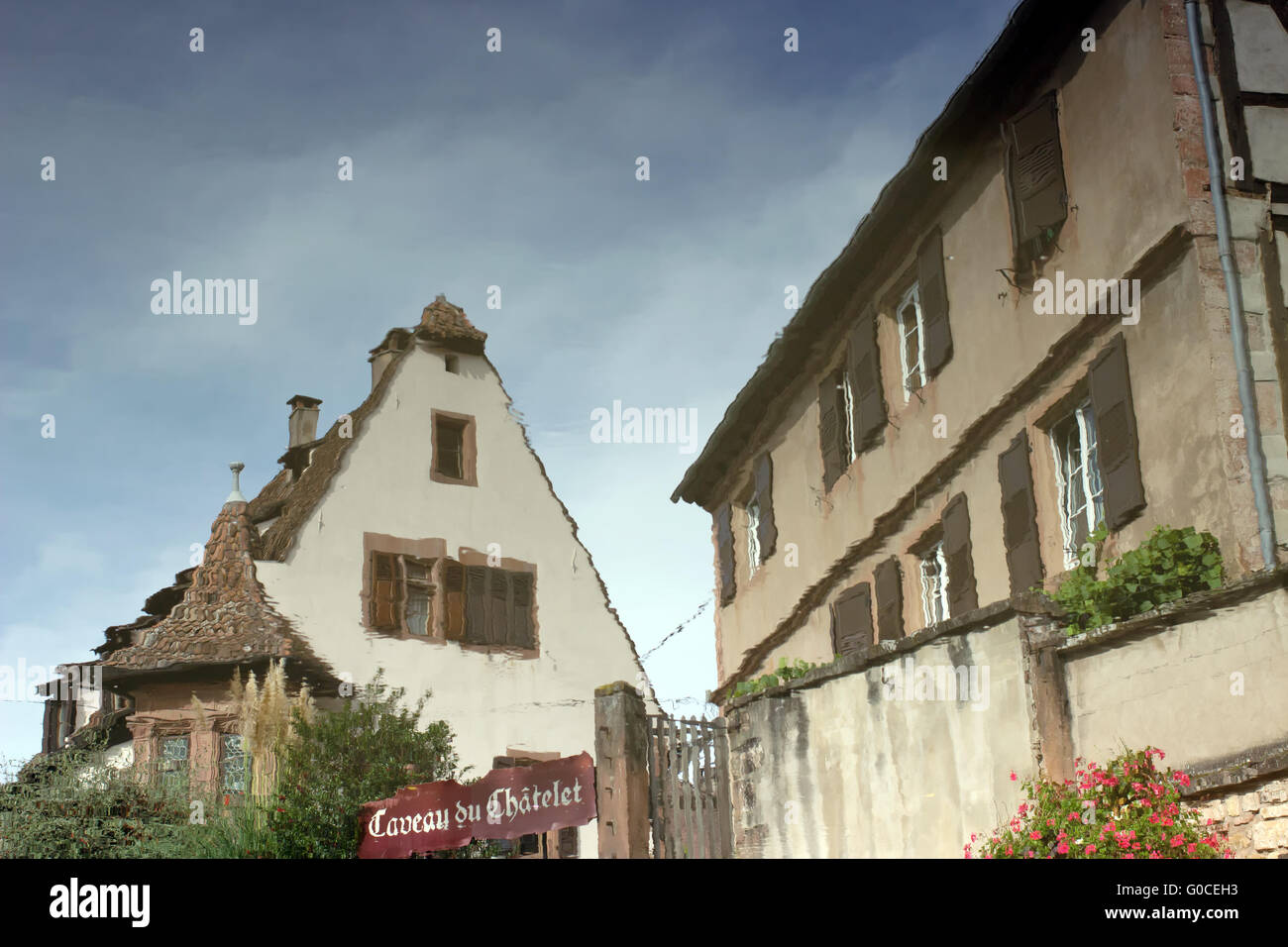 Reflection in France Stock Photo