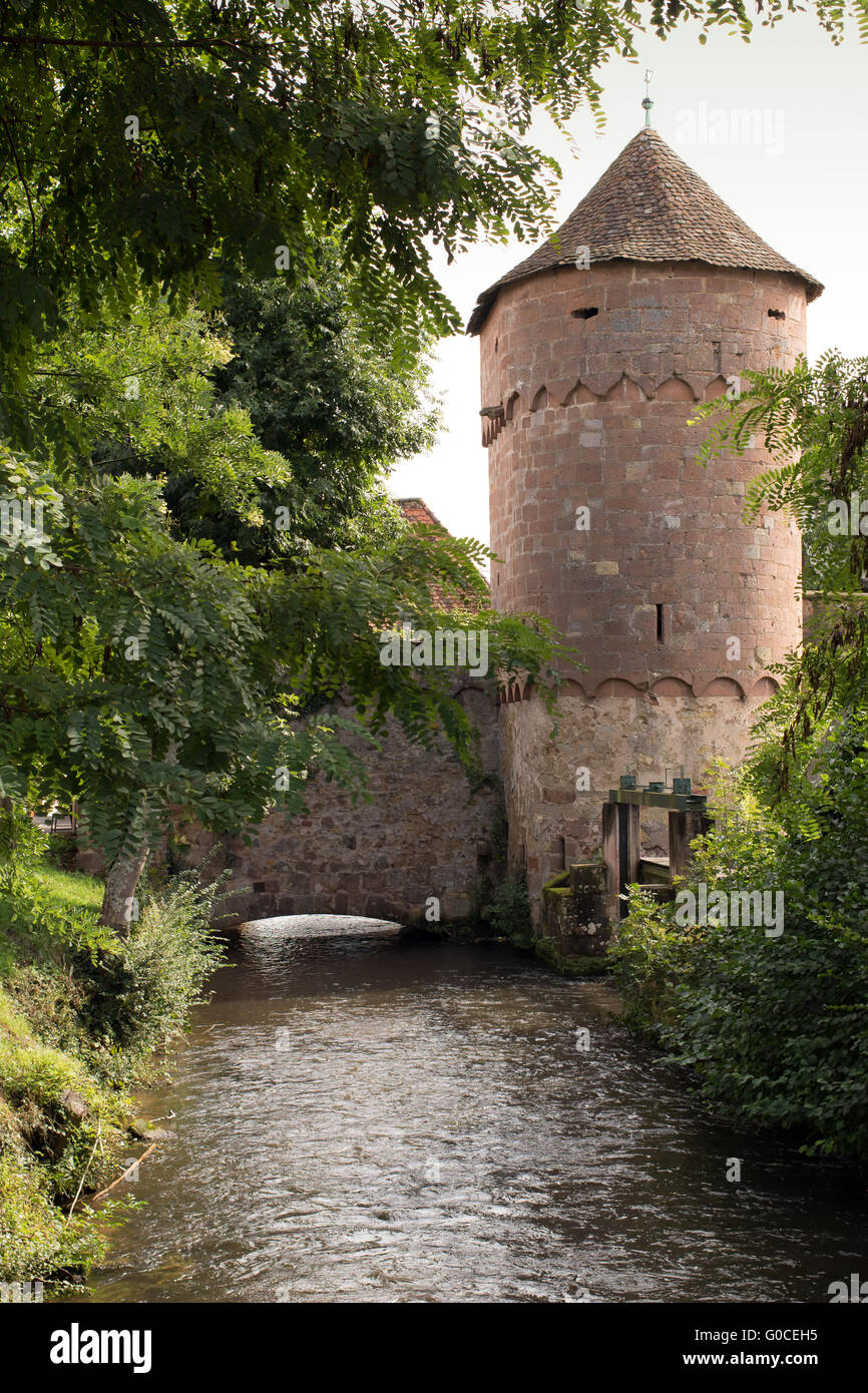 Old tower in France Stock Photo