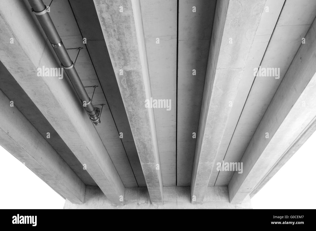 Carrying capacity - new bridge black and white Stock Photo