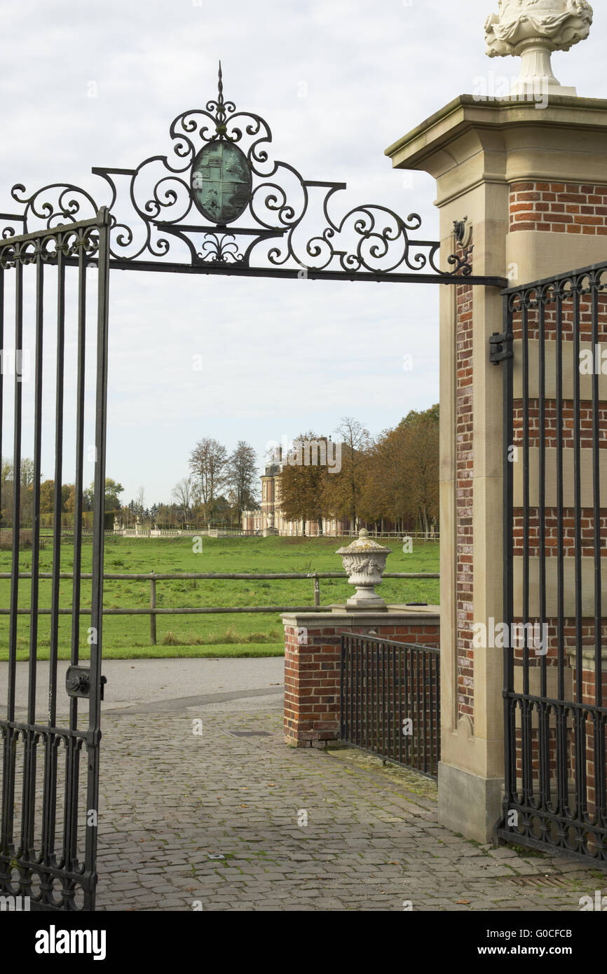 Gate to the Moated castle Nordkirchen, Germany Stock Photo