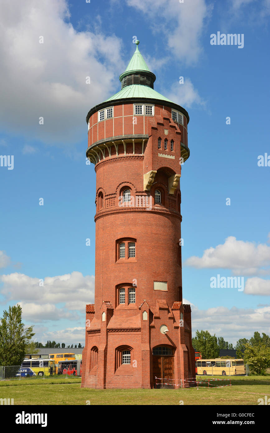 Old water tower in Berlin Germany Stock Photo