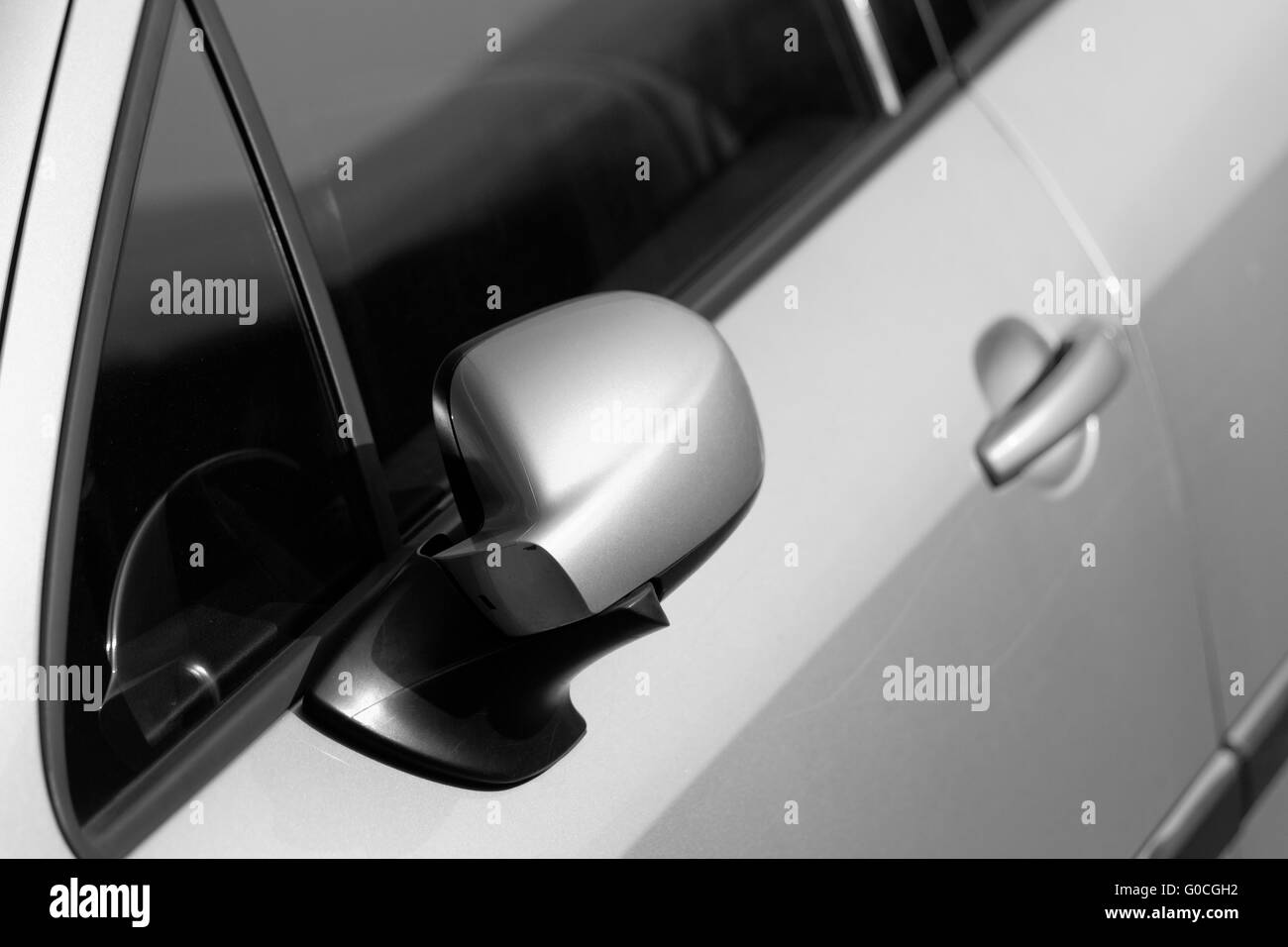 Close up photo of a car's rearview mirror Stock Photo Alamy