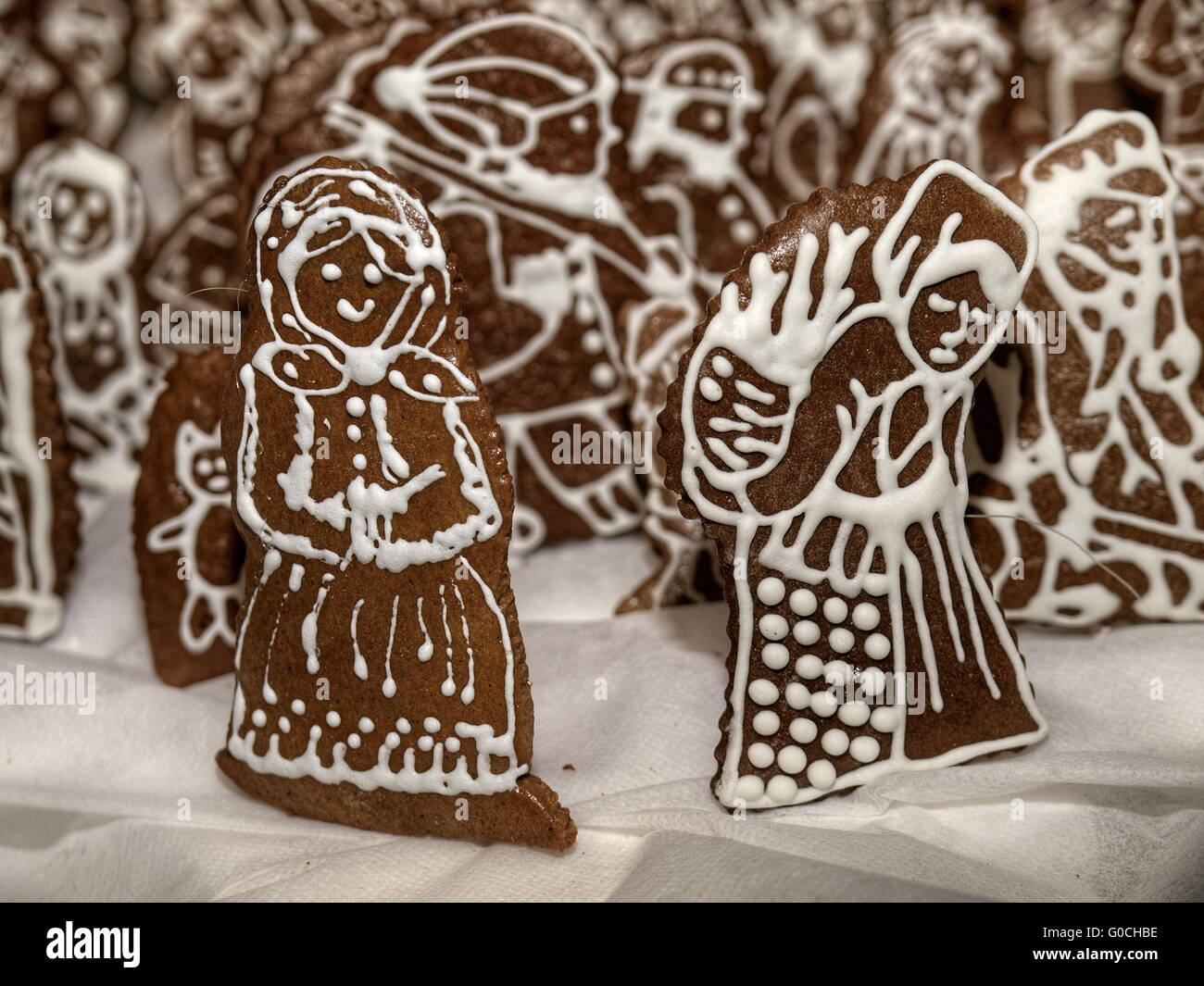gingerbread nativity scene Stock Photo Alamy