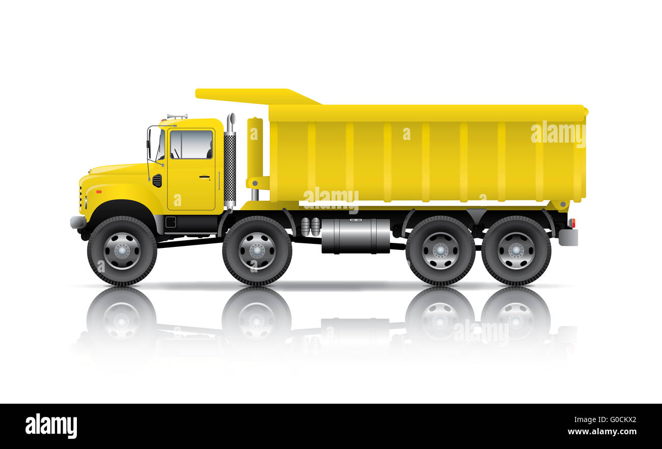 All wheel drive dumper Stock Photo