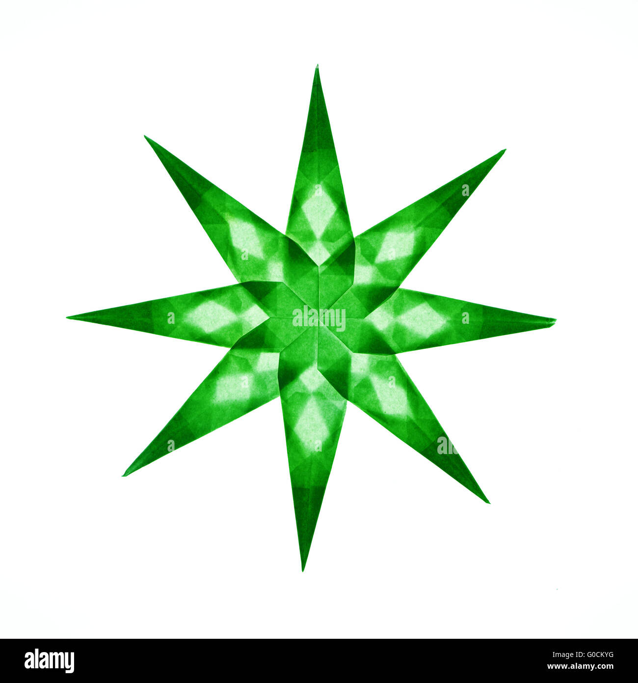One transparent star , decoration, cutout Stock Photo
