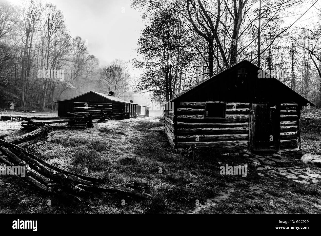 Cabins At The Charit Creek Lodge In Big South Fork Stock Photo