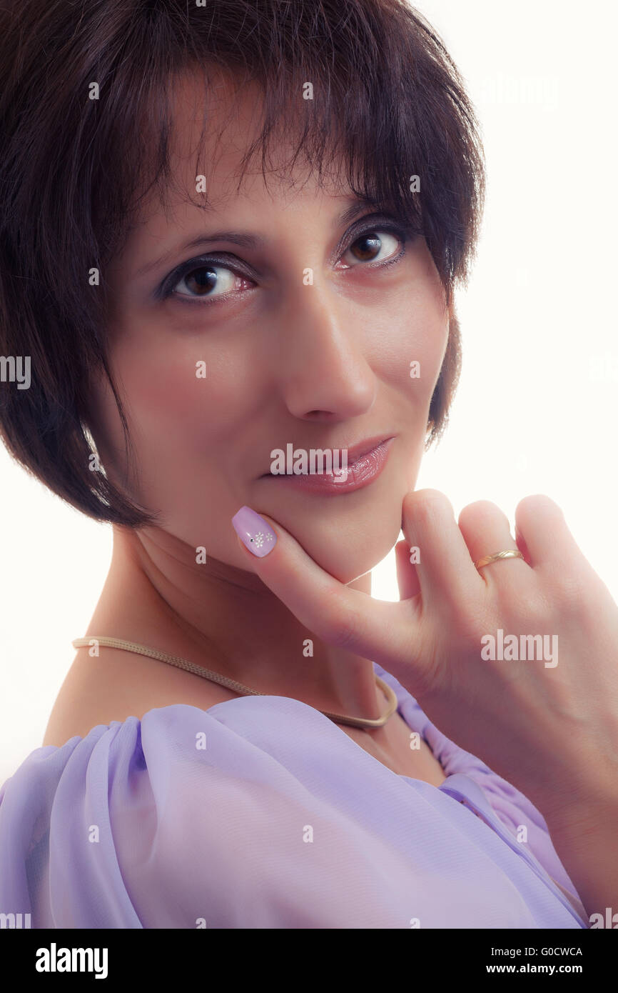 Glamour portrait of a woman Stock Photo