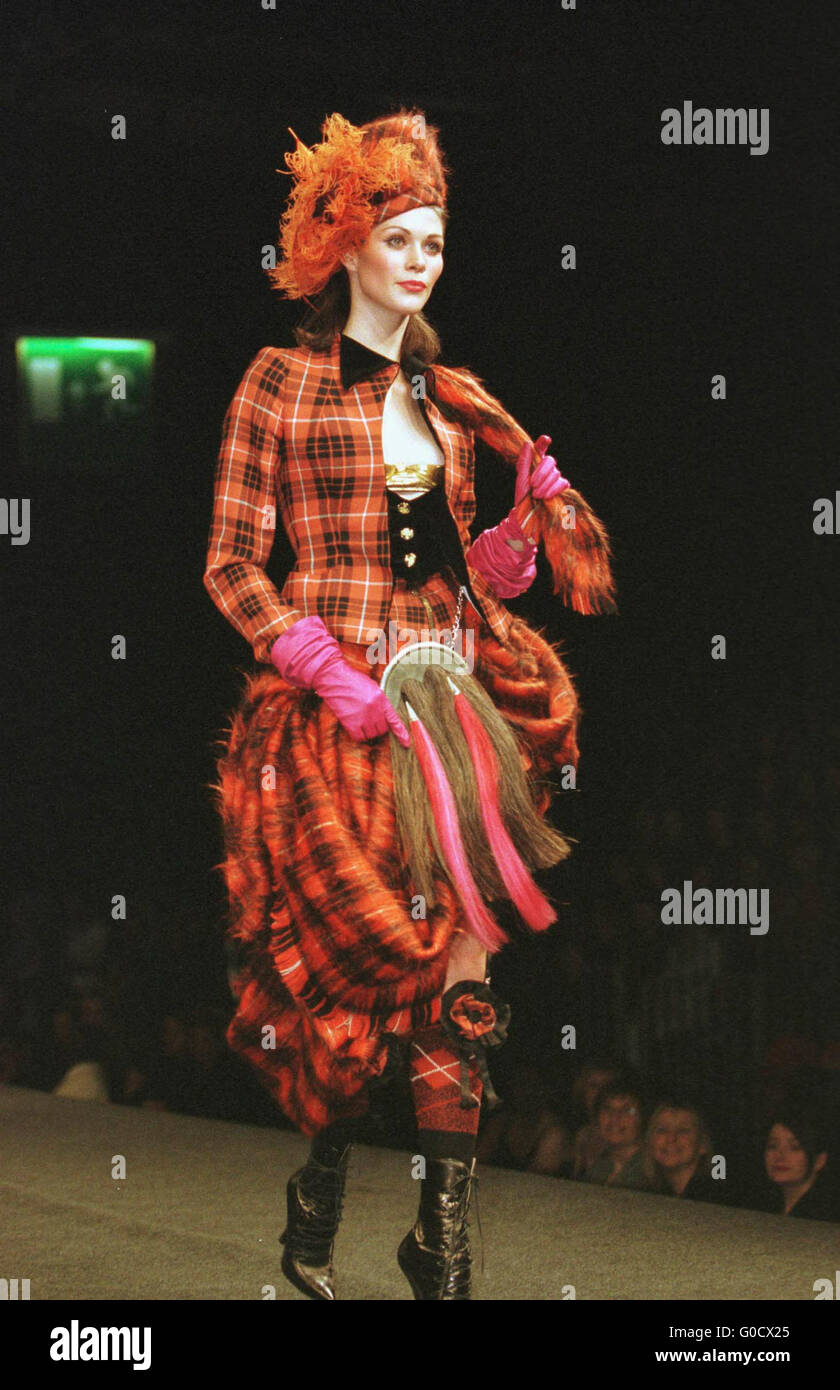 Vivienne Westwood fashion show at SECC Glasgow in 1999 Stock Photo