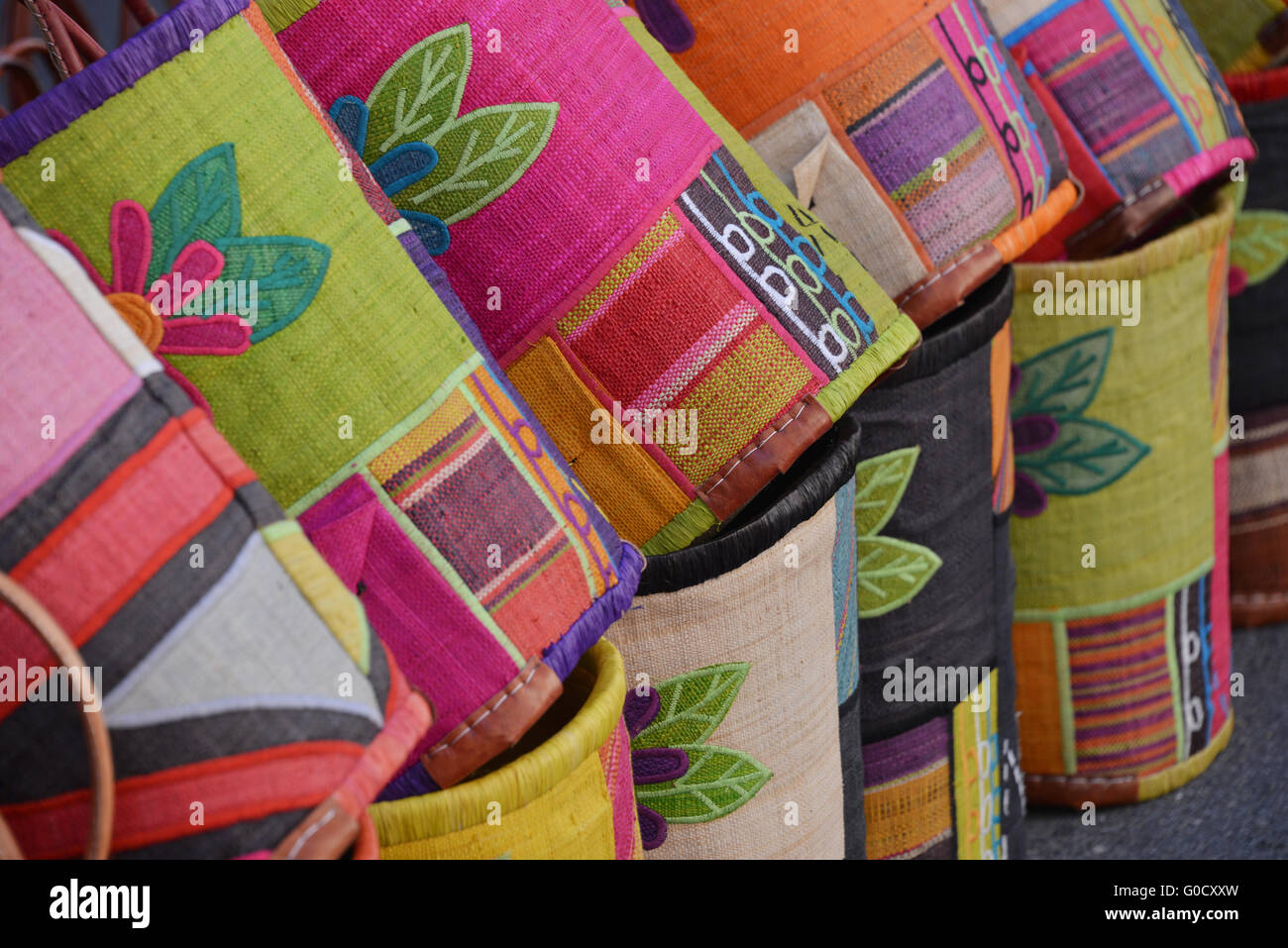 multi coloured bags Stock Photo