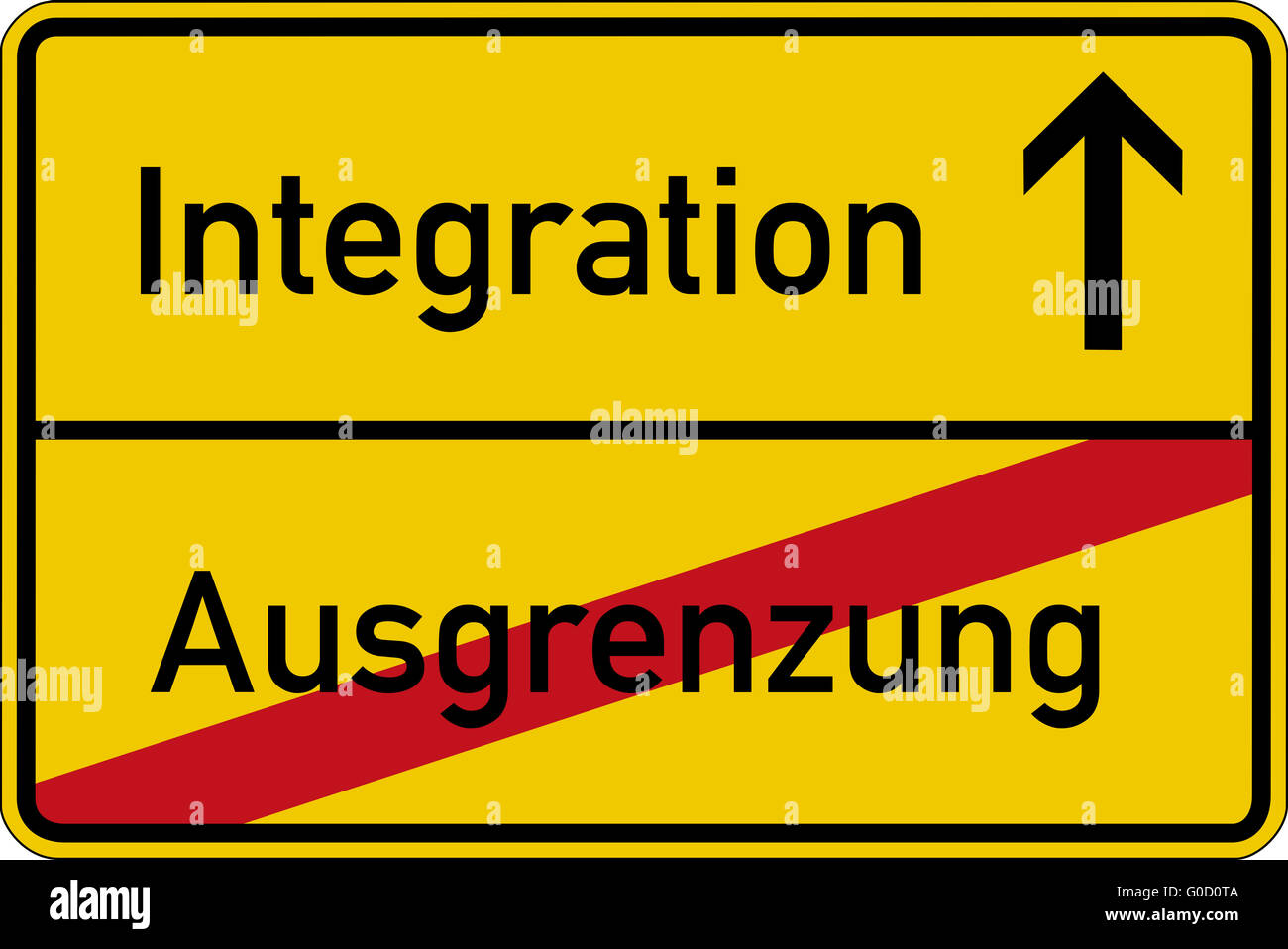 Exclusion and integration Stock Photo