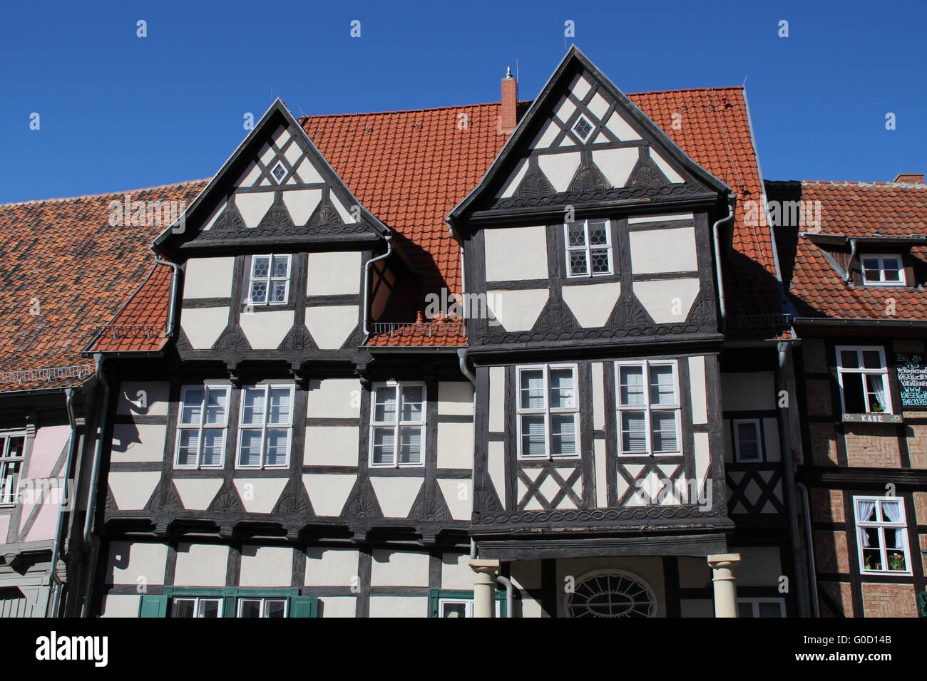 Timbered houses Stock Photo