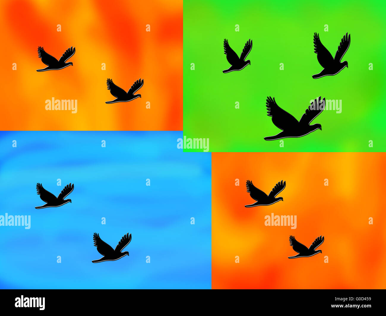 The four elements fire, water, earth and air Stock Photo Alamy