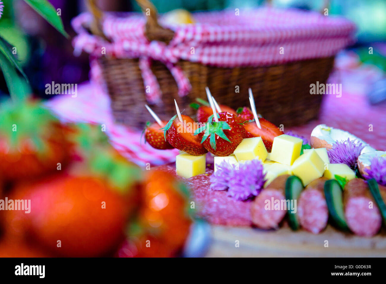 Bavarian picnic Stock Photo